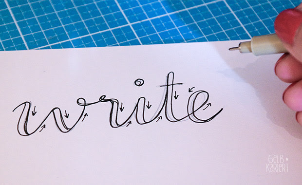 Du erhältst sofort zugriff auf alle videos und module. Ein Einfaches Handlettering Entwerfen Fur Anfanger Ohne Brush Pen Gelbkariert