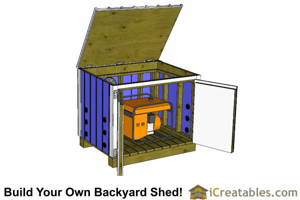 Build How to build a wooden generator shed | Sanki