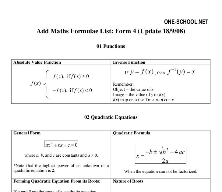 Soalan Add Math Form 4 Chapter 1 - Selangor h