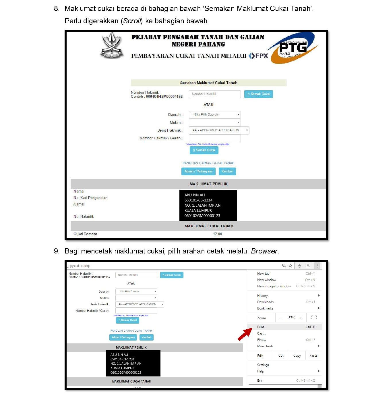 Rasional kenaikan cukai taksiran agar nilai hartanah di kuala lumpur meningkat tidak boleh diterima pakai 3. Panduan Bayaran Cukai Tanah Online