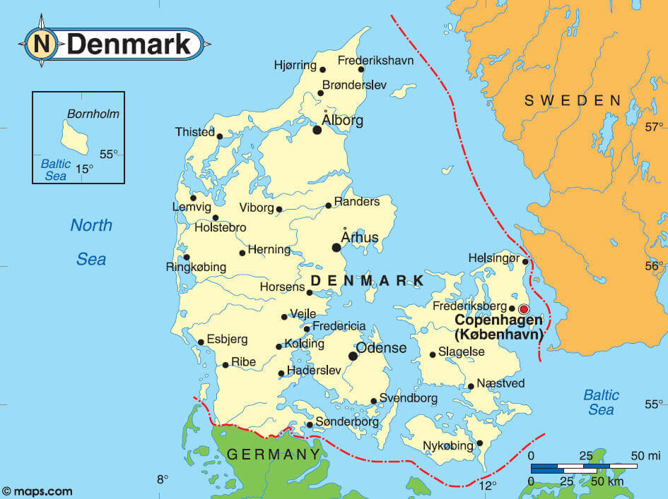 Weitere ideen zu ferien mit hund, hund reisen, urlaub mit hund. Danemark Karte