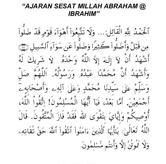 Jais Selangor Khutbah - Surat Mio