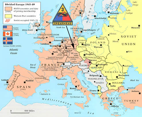 Map Of Europe 1945