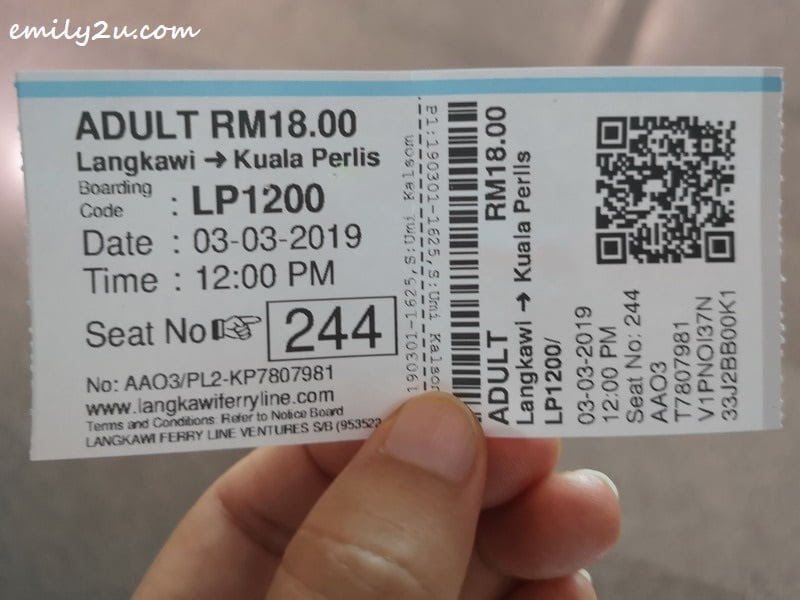 harga tiket feri langkawi 2019