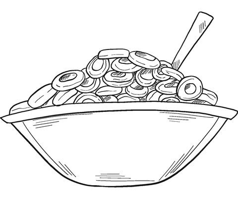 You can use it as a foundation for many inexpensive crafts you can make at home. Cereal Bowl Coloring Page Free Printable Coloring Pages