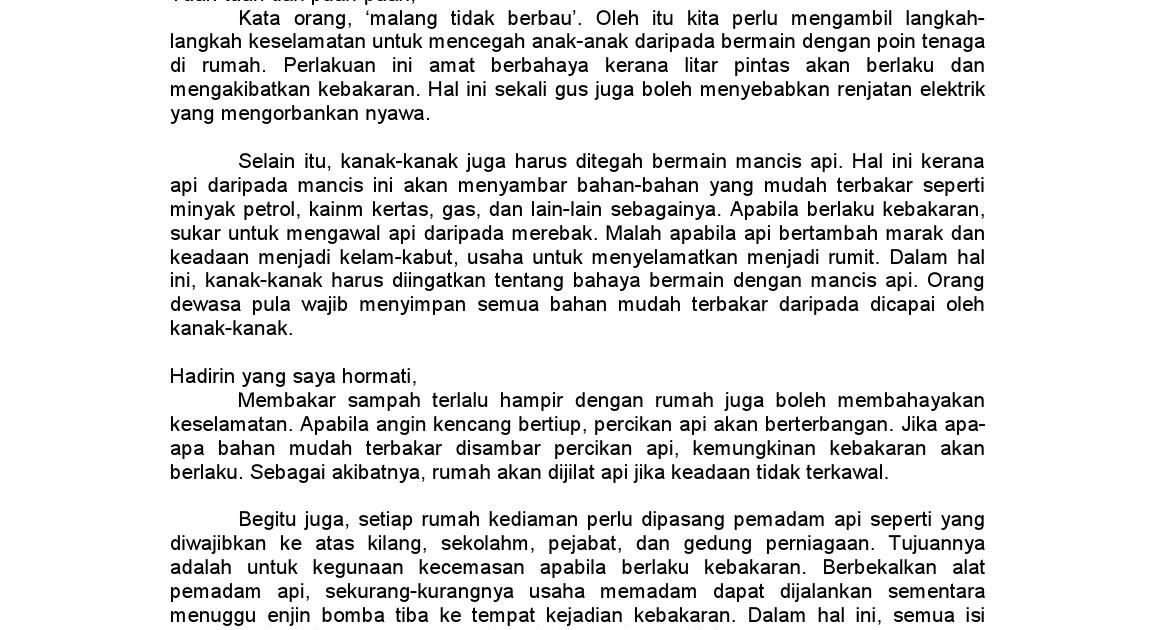 Surat Rasmi Aduan Kerosakan Rumah - VRasmi