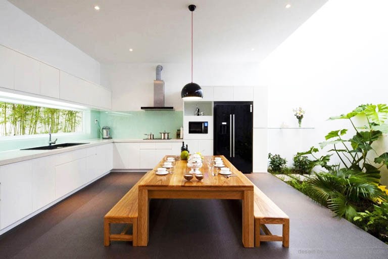 Ide 15 Desain Interior Dapur  Dan  Ruang  Makan  Terbuka