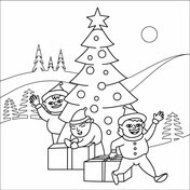 You will also find a mini nativity set of printables to colour in, cut out and stand up for your own nativity scene. Christmas Tree Coloring Pages Free Coloring Pages