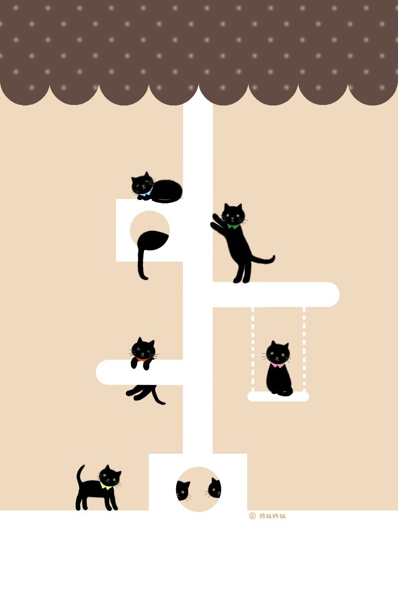 ますます 自然公園 ブレンド 猫 イラスト 待ち受け Cad Design Jp