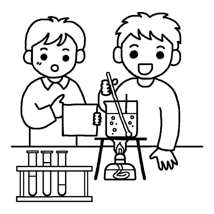かわいいディズニー画像 心に強く訴える理科 実験 イラスト