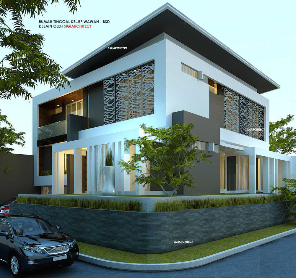 Model Pagar  Rumah  Sudut Minimalis Desain Rumah  Minimalis 