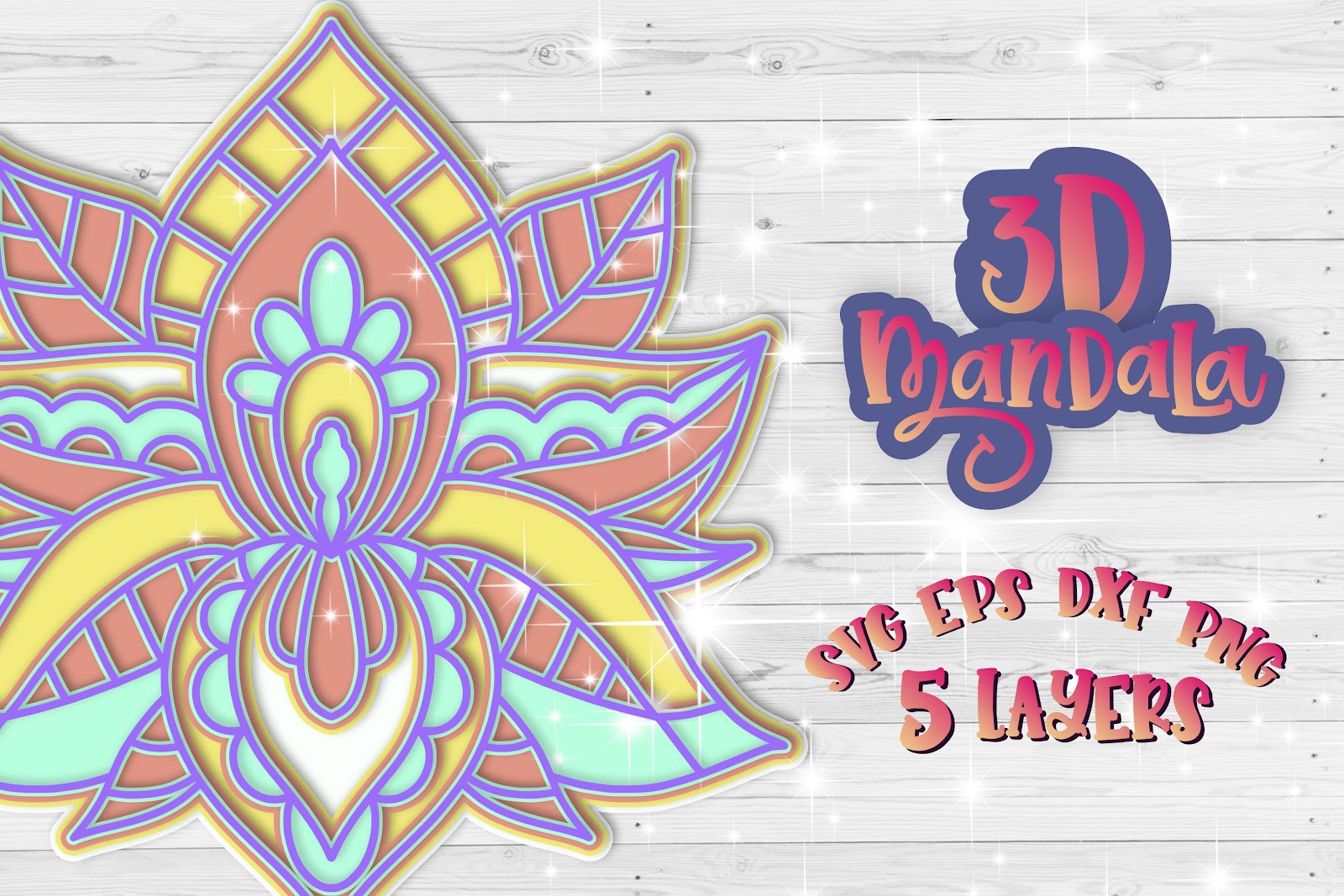 Download Multi Layered Mandala Layered Letters Svg Free - Free ...