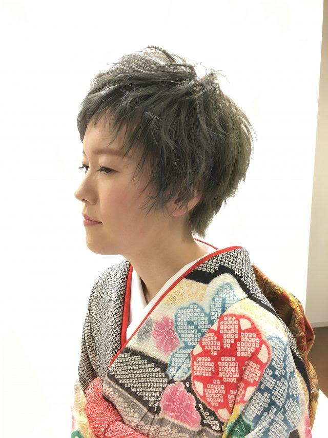 100 ショート ヘア 成人 式 ベストヘアスタイル