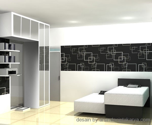 Gambar Desain Cat Rumah  Hitam Putih  Wall PPX