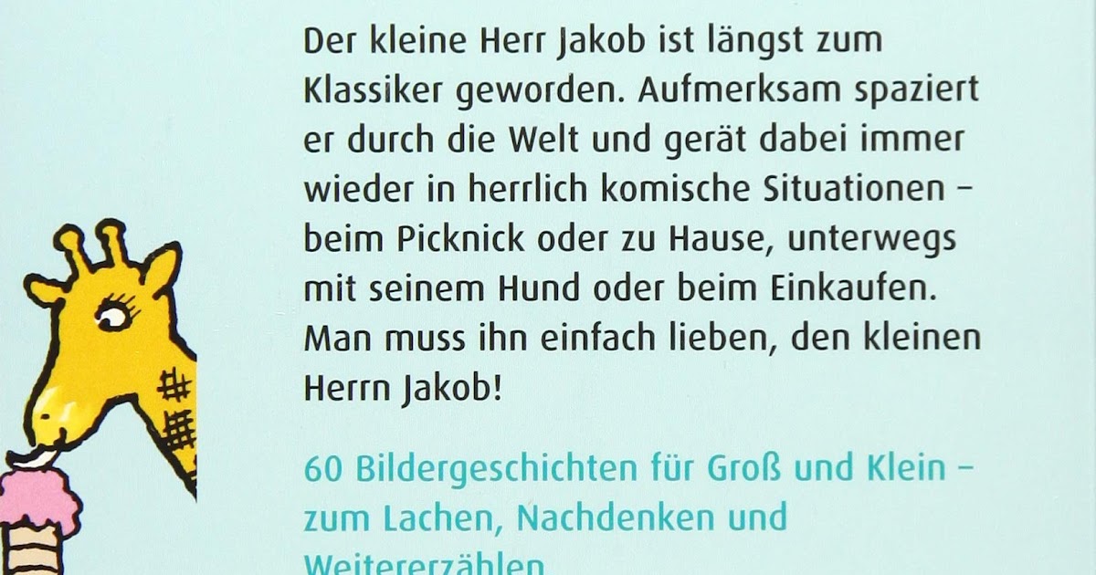 Bildergeschichten Herr Jakob Zum Drucken : Deutsch 3 RS ...