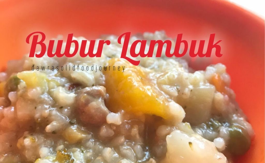 Resepi Bubur Jagung Dan Labu - Kebaya Lurik