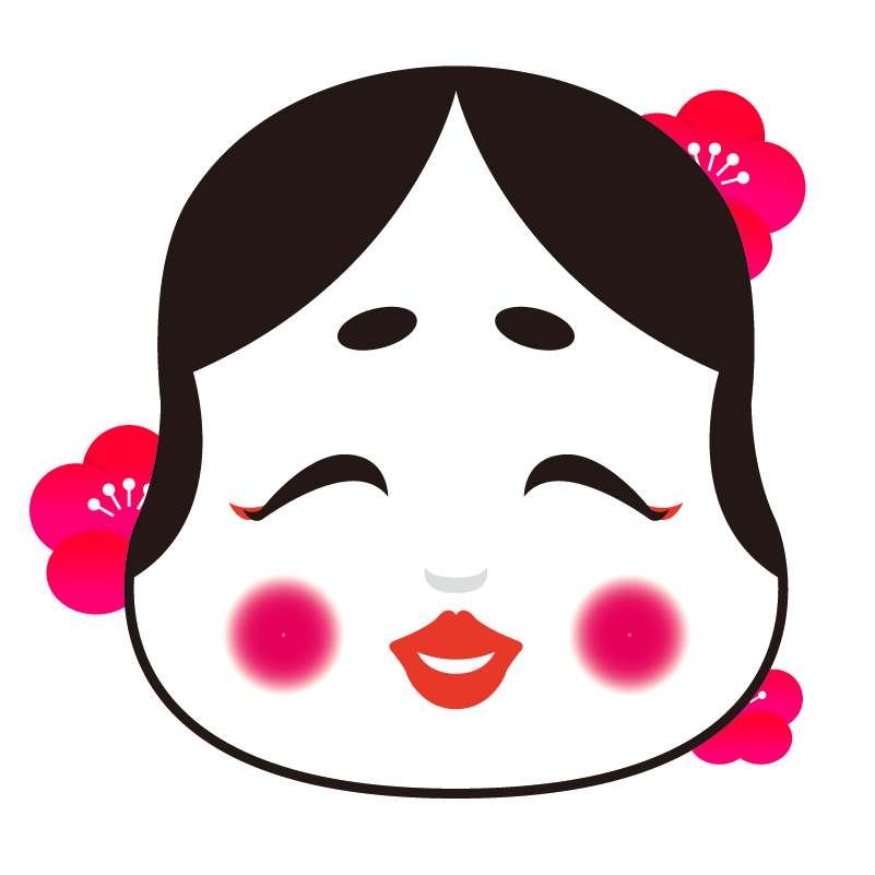 かわいい動物画像 最新お多福 イラスト かわいい