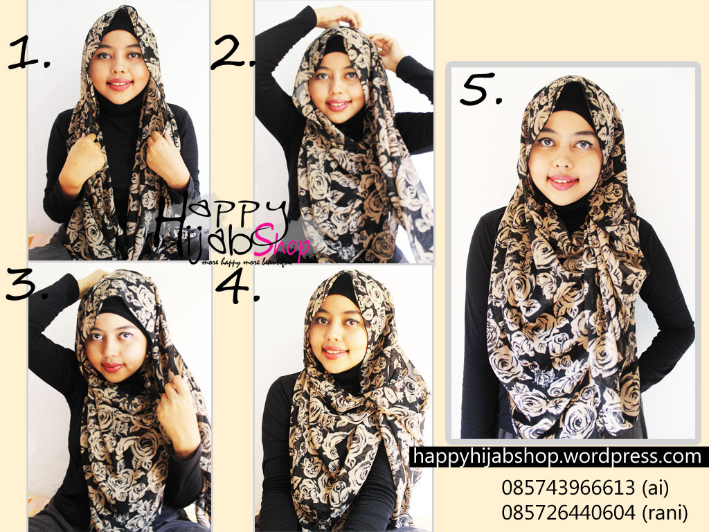 23 Kumpulan Tutorial Hijab Indonesia Pashmina Syari Untuk Kalian Tutorial