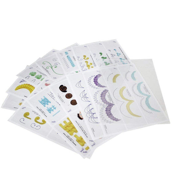 Shop.alwaysreview.com has been visited by 1m+ users in the past month 23 Different Template Sheets Diy Icing Piping Cake Decorating Practice Roisse