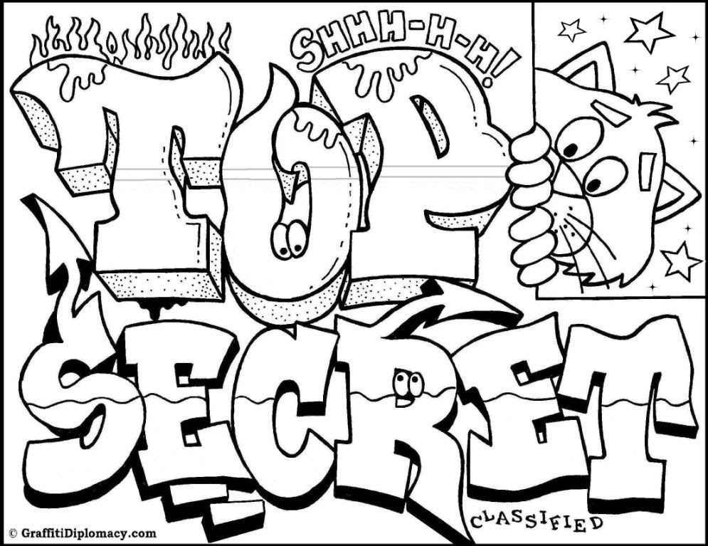 Categories coloring sheets post navigation related coloring pages. Free Cool Coloring Pages Graffiti Download Free Clip Art Free Clip Art On Clipart Library