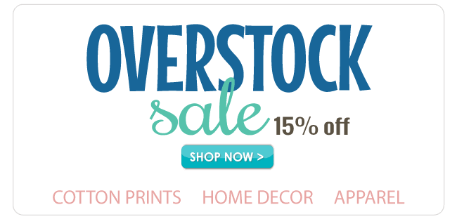 15% off Overstock Sale