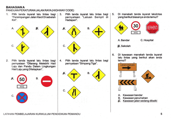 Contoh Soalan Test Komputer Lesen Memandu - Omong g