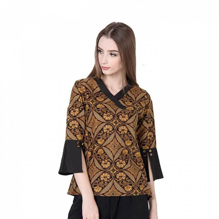 30 Model  Baju  Batik Atasan  Jaman Now Model  Baju  Terbaru 