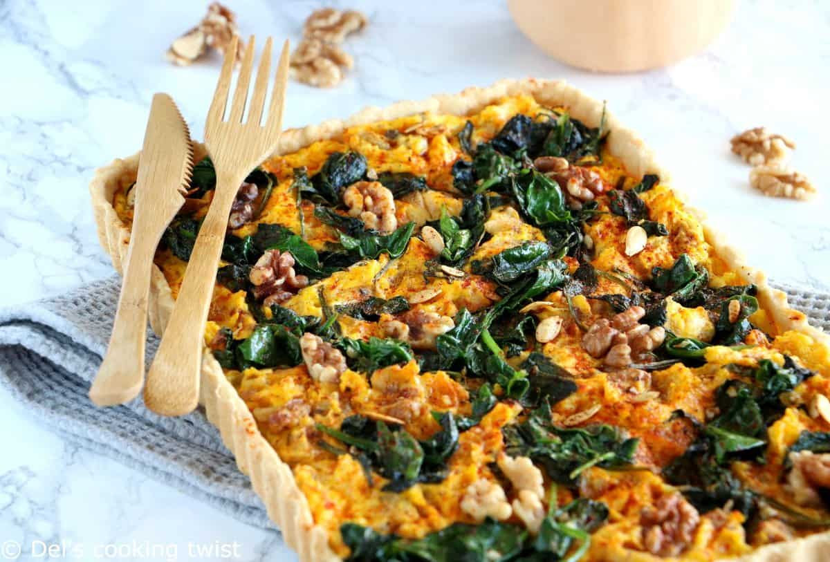 Beetroot, pumpkin and spinach bread. Pumpkin Spinach And Goat Cheese Quiche Del S Cooking Twist