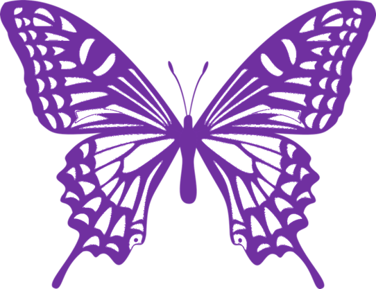 美しい花の画像 ユニーク蝶々 イラスト 紫