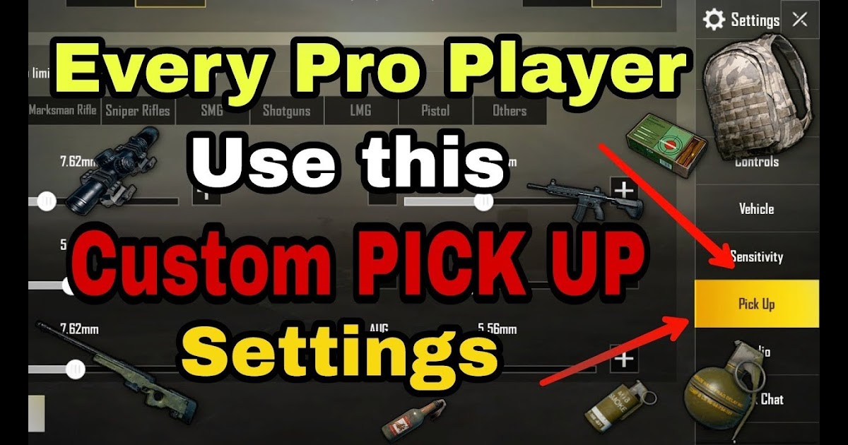 Pubg Pickup Settings | Pubg Mobile Hack No Recoil - 