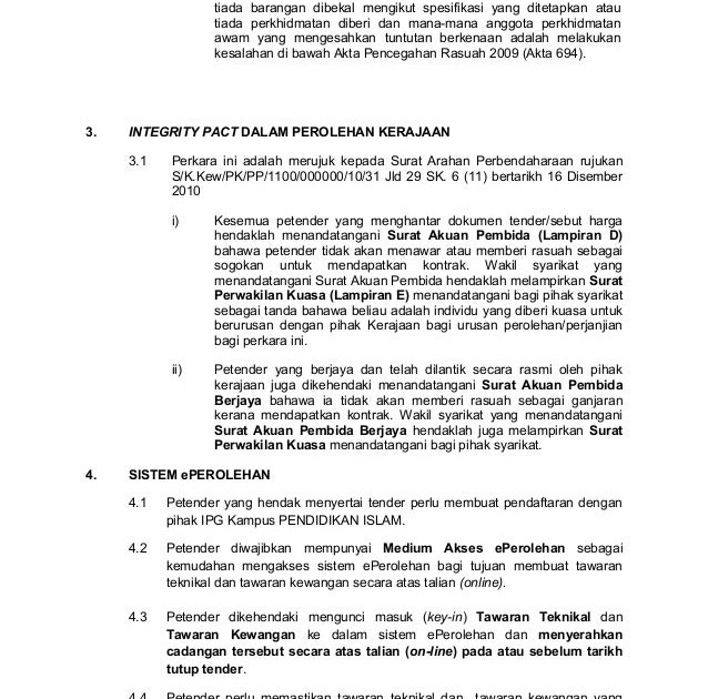 Surat Rasmi Hantar Wakil - Rasmi H