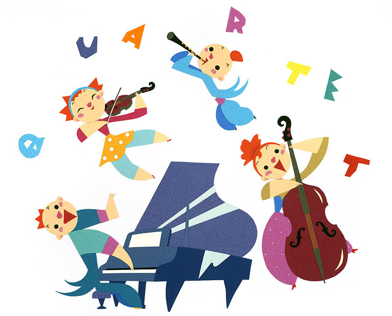 あなたのためのイラスト エレガント楽器 演奏 イラスト