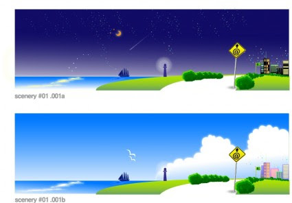 Gambar Pemandangan Malam Hari Kartun - Gambar Pemandangan