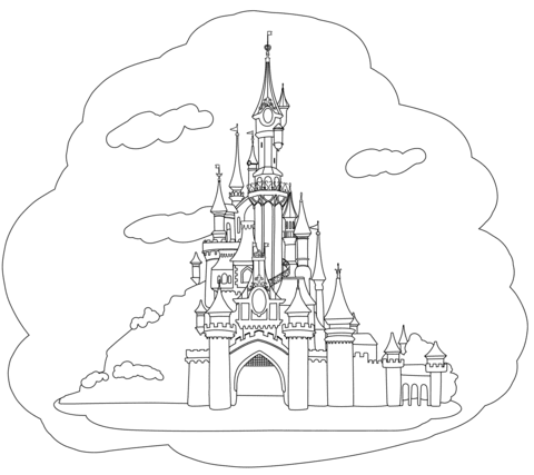 Ausmalbild Disneyland Schloss Ausmalbilder Kostenlos Zum Ausdrucken