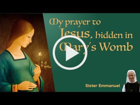My Prayer to Jesus, Hidden in Mary's Womb