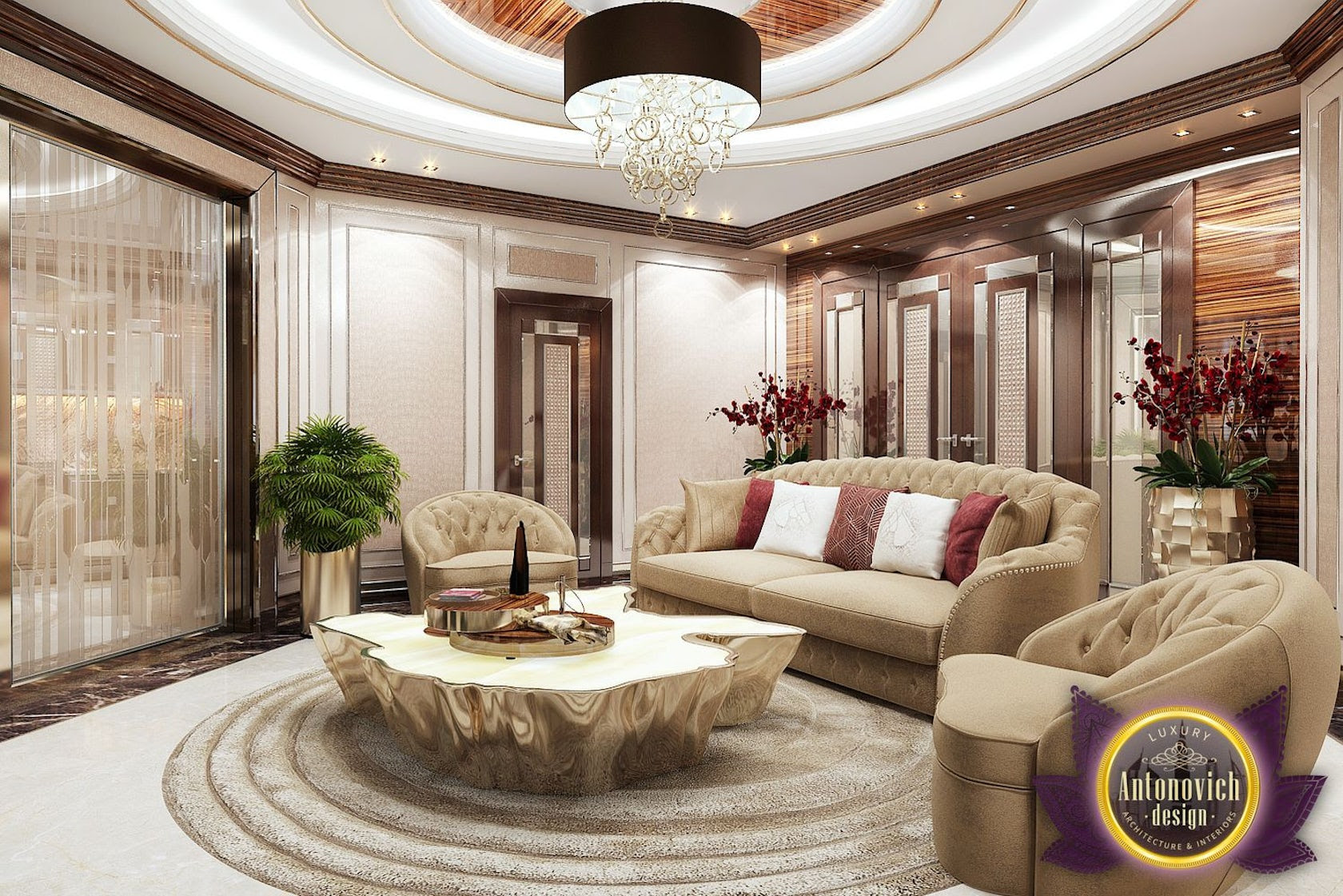 In decorations, interior design, living room. Living Room Design In Nigeria Abuja By Luxury Antonovich Design Architizer