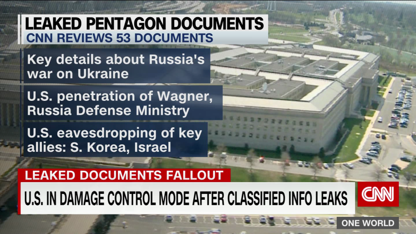 Screenshot of CNN reporting listing problems with lealked documents.