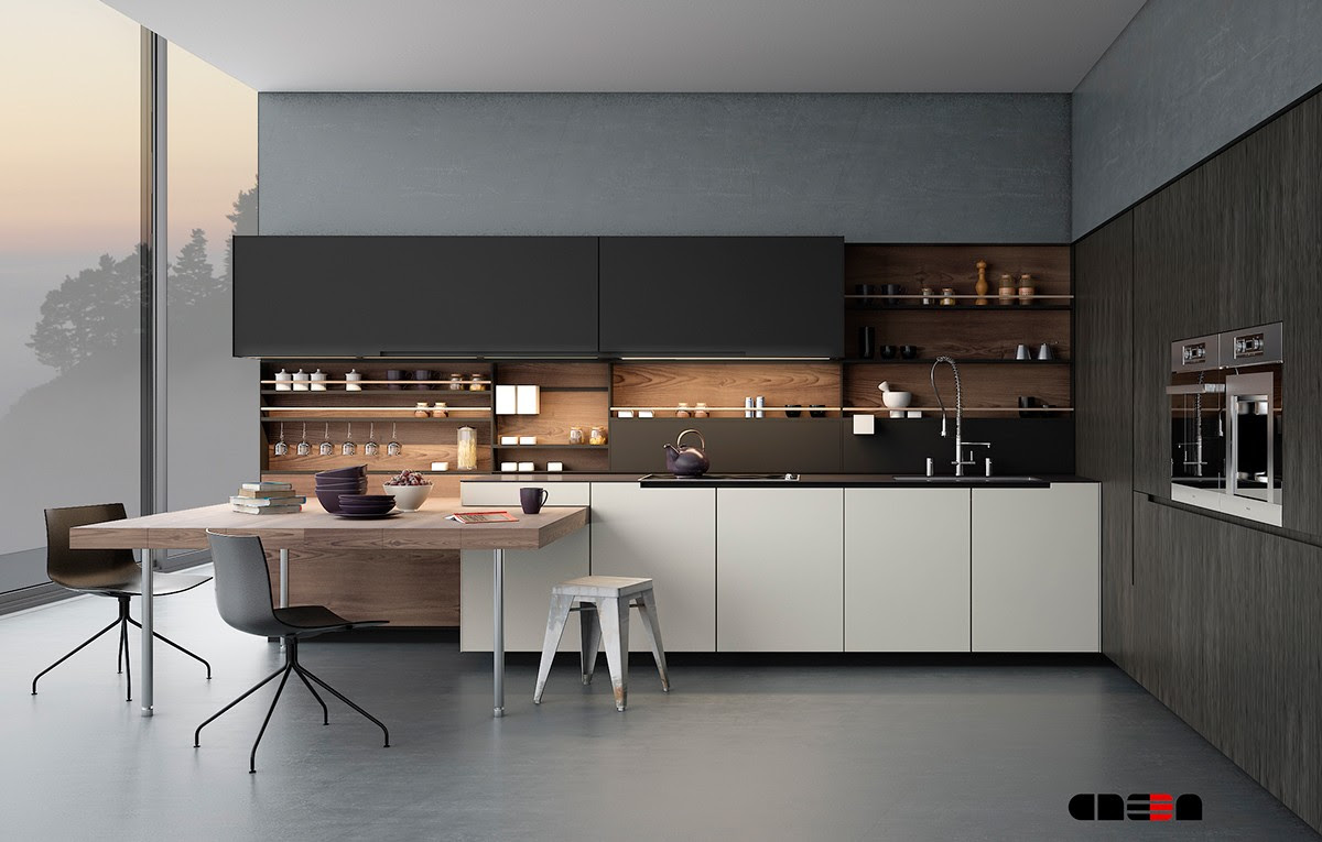 The modern design of cabinetry uses less ornamental appeal, and focuses more on function. 20 Sleek Kitchen Designs With A Beautiful Simplicity