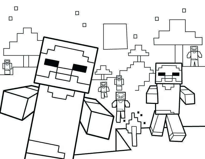 Minecraft Skin Herobrine Coloring Pages Crafts Diy And Ideas Blog