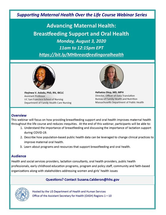 Breastfeeding and oral health webinar