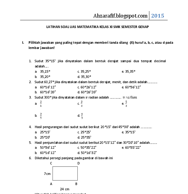 Soal Matematika Kelas 12 Dan Kunci Jawaban Perantiguru Com