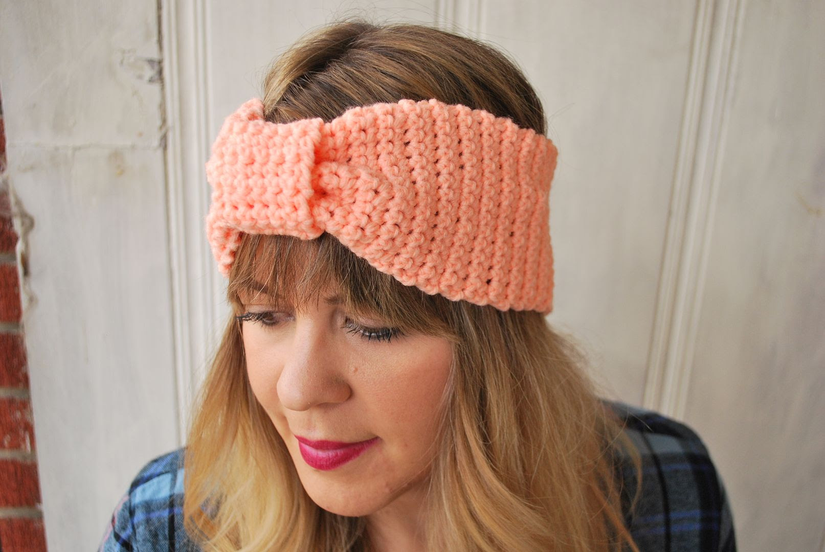 diy: knotted crochet headband