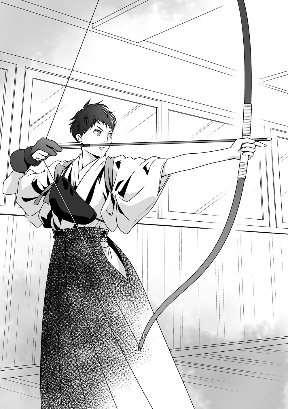 綺麗な弓道 イラスト 美しい花の画像