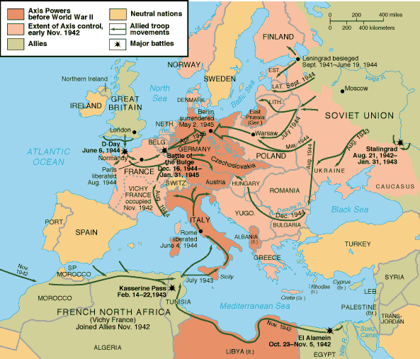 The north african campaign of the second world war took place in north africa from 10 june 1940 to 13 may 1943. Lesson 5 African And European Campaigns