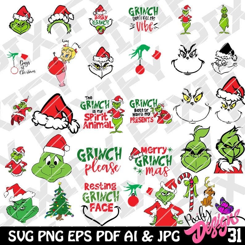 Download Free SVG Grinch Svg Bundle 2799+ File for Silhouette