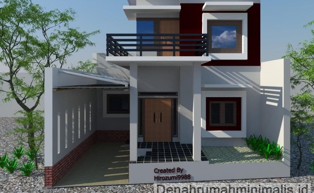 Denah Rumah Biaya Bangun Rumah Minimalis 2 Lantai Type 21 