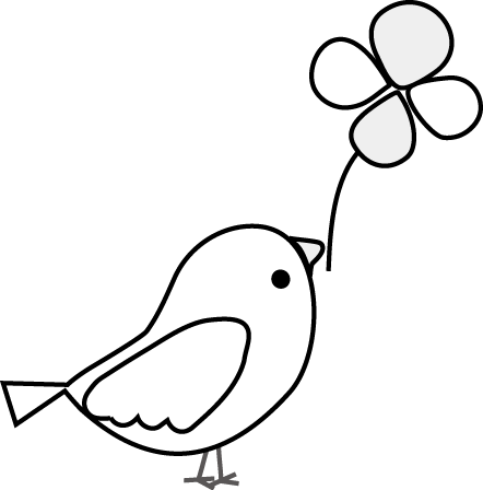 美しい花の画像 75 小鳥 イラスト 簡単