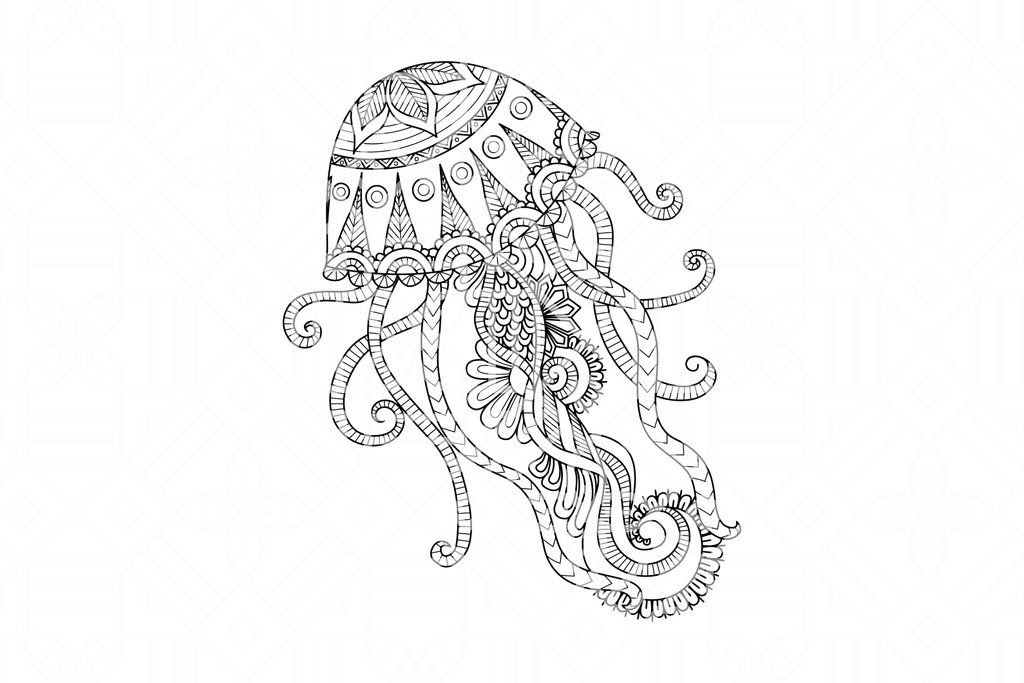 Download Layered Jellyfish Mandala Svg Free - Free Layered SVG Files