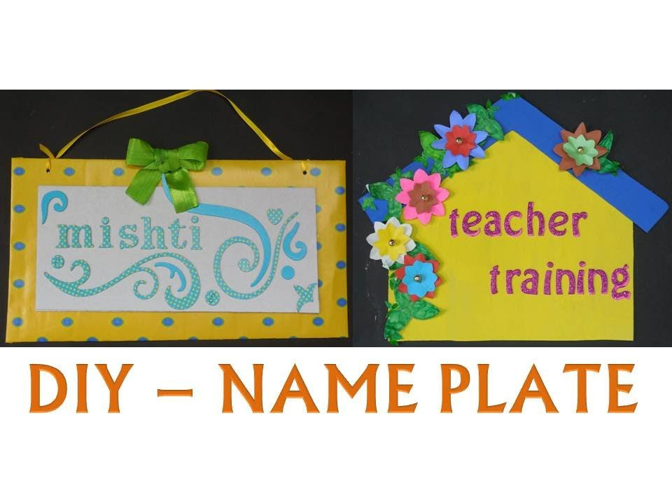 Name Plate Drawing Ideas Happy Emotion