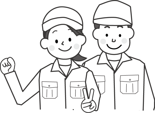 ユニーク工場 工員 作業 員 イラスト 美しい花の画像